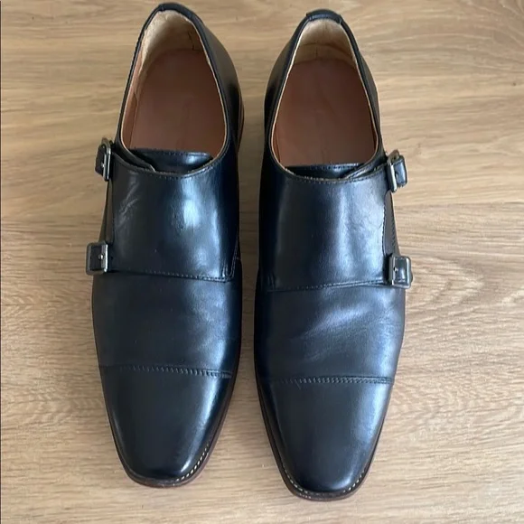 Nordstrom | Shoes | Mens Nordstrom Black Double Monk Strap Dress Shoes Size  95 Black Leather | Poshmark